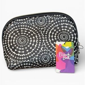 French Bull Black and White Cosmetic Bag
